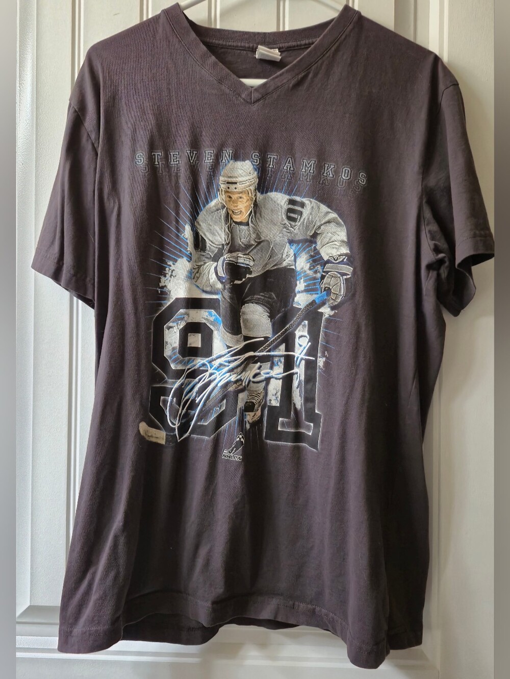 Mens Official NHLPA Steven Stamkos #91 Graphic T-shirt Sz Large